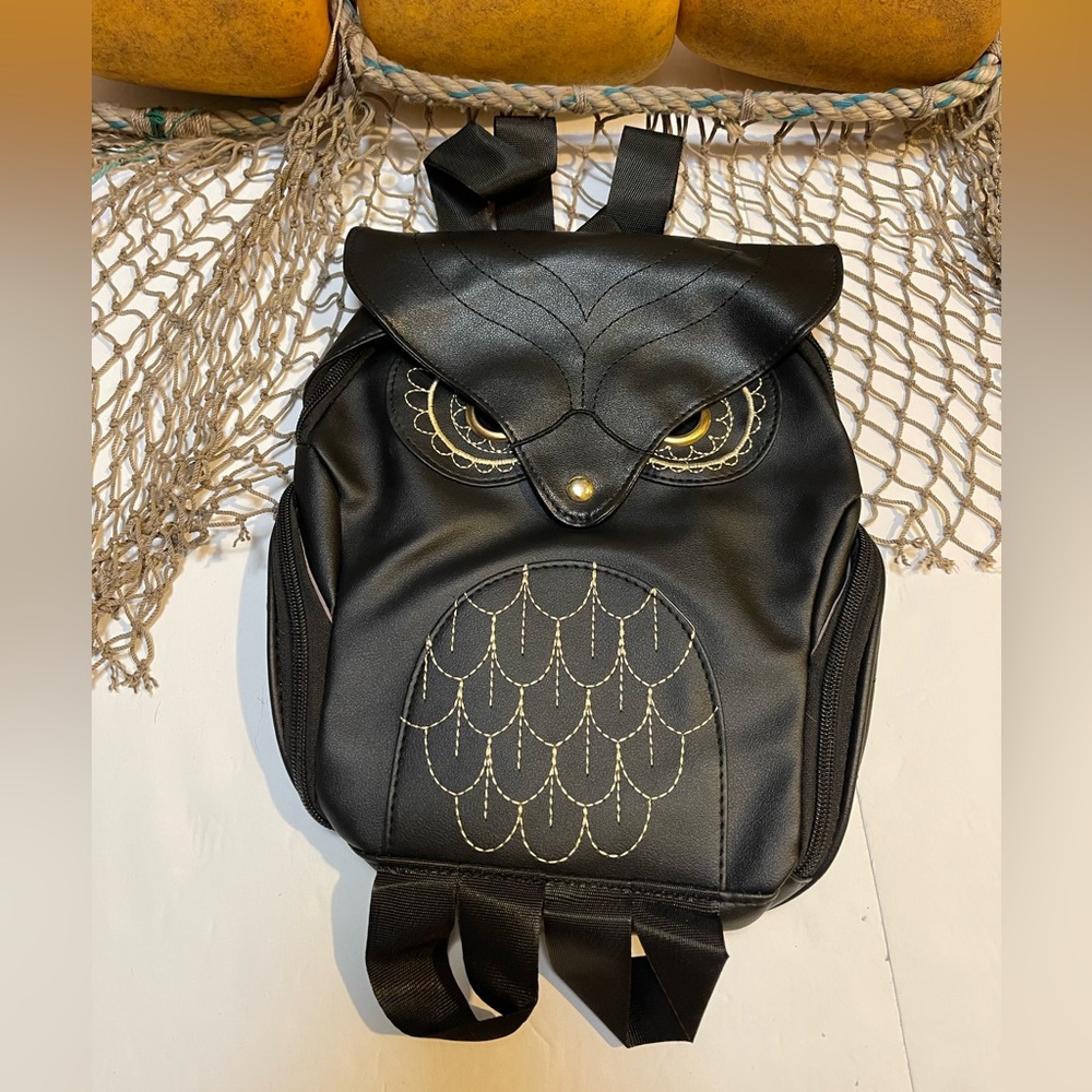 New!!! Adorable Classy Owl Backpack Pu Leather Mini backpack